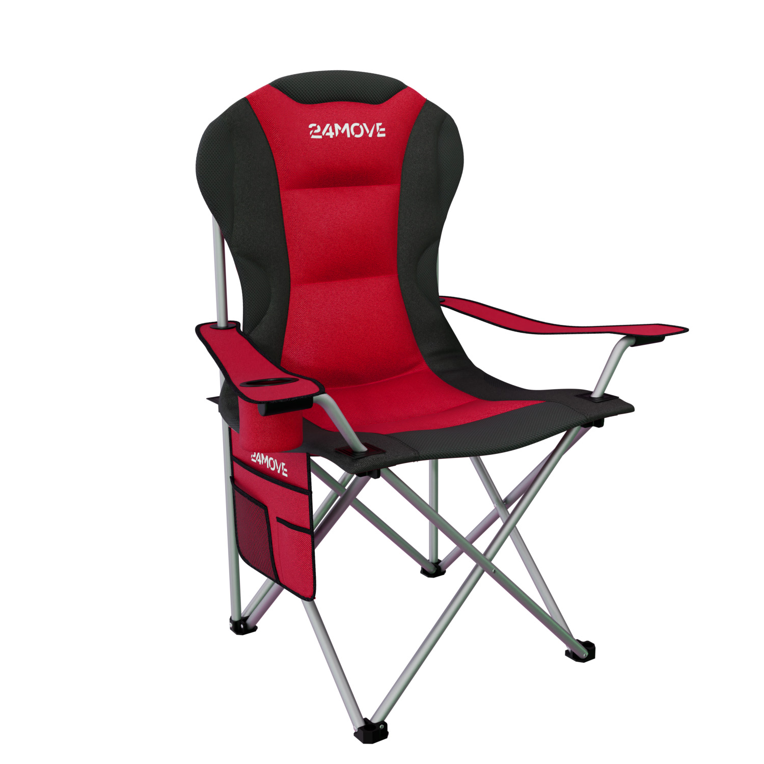 24MOVE® Campingstuhl Klappstuhl Outdoor SALVADOR rot 1 24MOVE® Campingstuhl Klappstuhl Outdoor SALVADOR rot