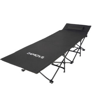 24MOVE® Feldbett BORBA schwarz