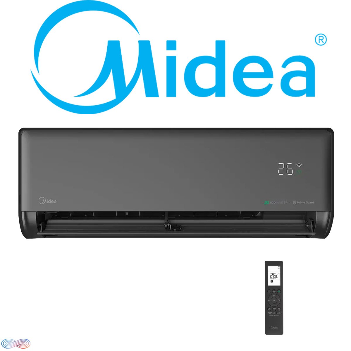 Midea Klimaanlage Solstice Wandgeraet schwarz