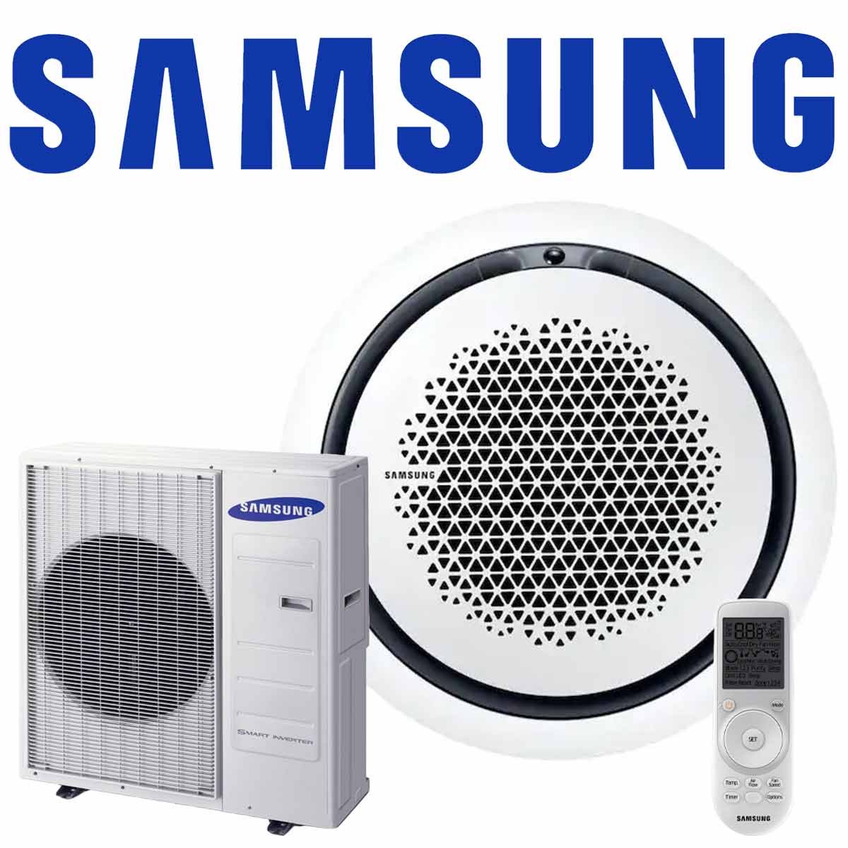 Samsung Singlesplit Set AC 071 WindFree 360° rund Kassette in weiß... 1 Samsung Singlesplit Set AC 071 WindFree 360° rund Kassette in weiß...