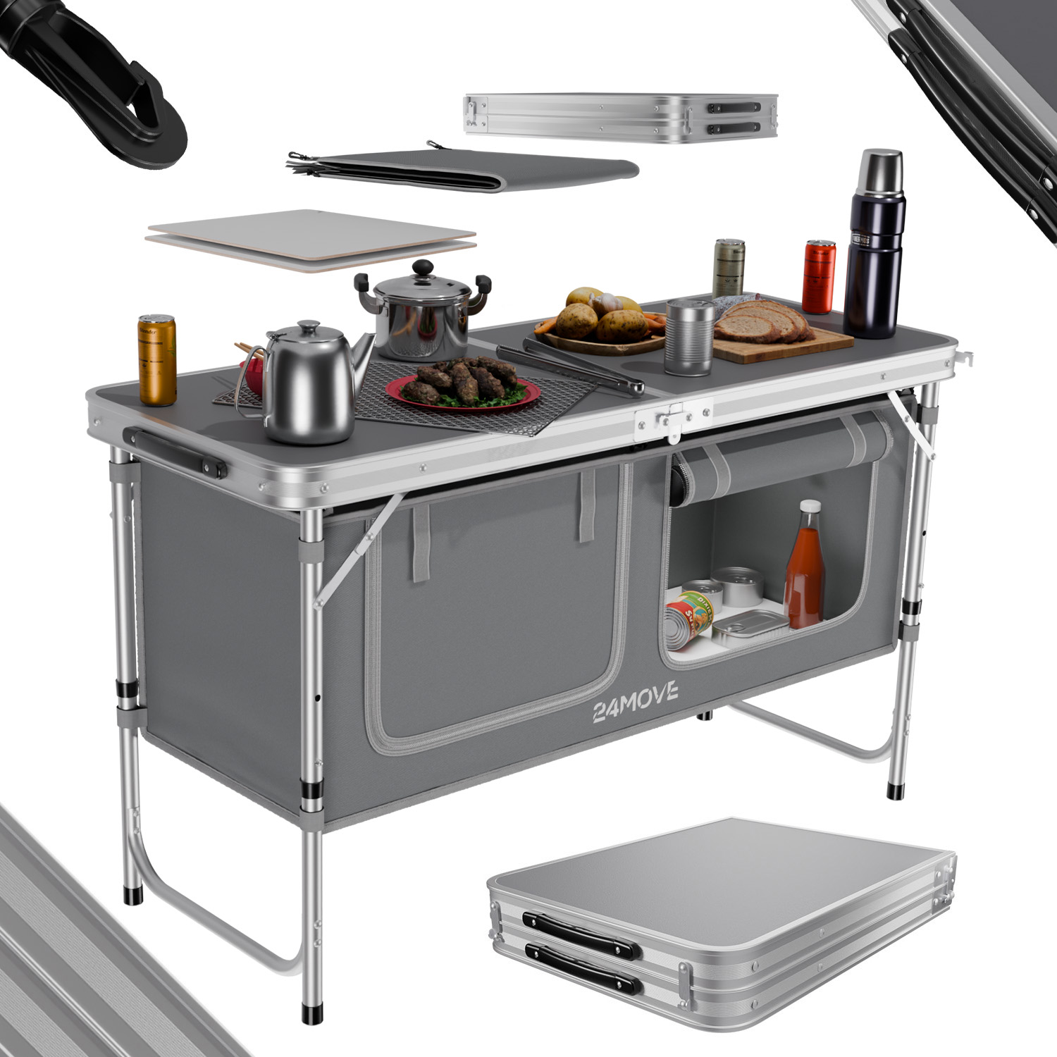 1020 24MOVE Campingkueche PRAIA grau 16