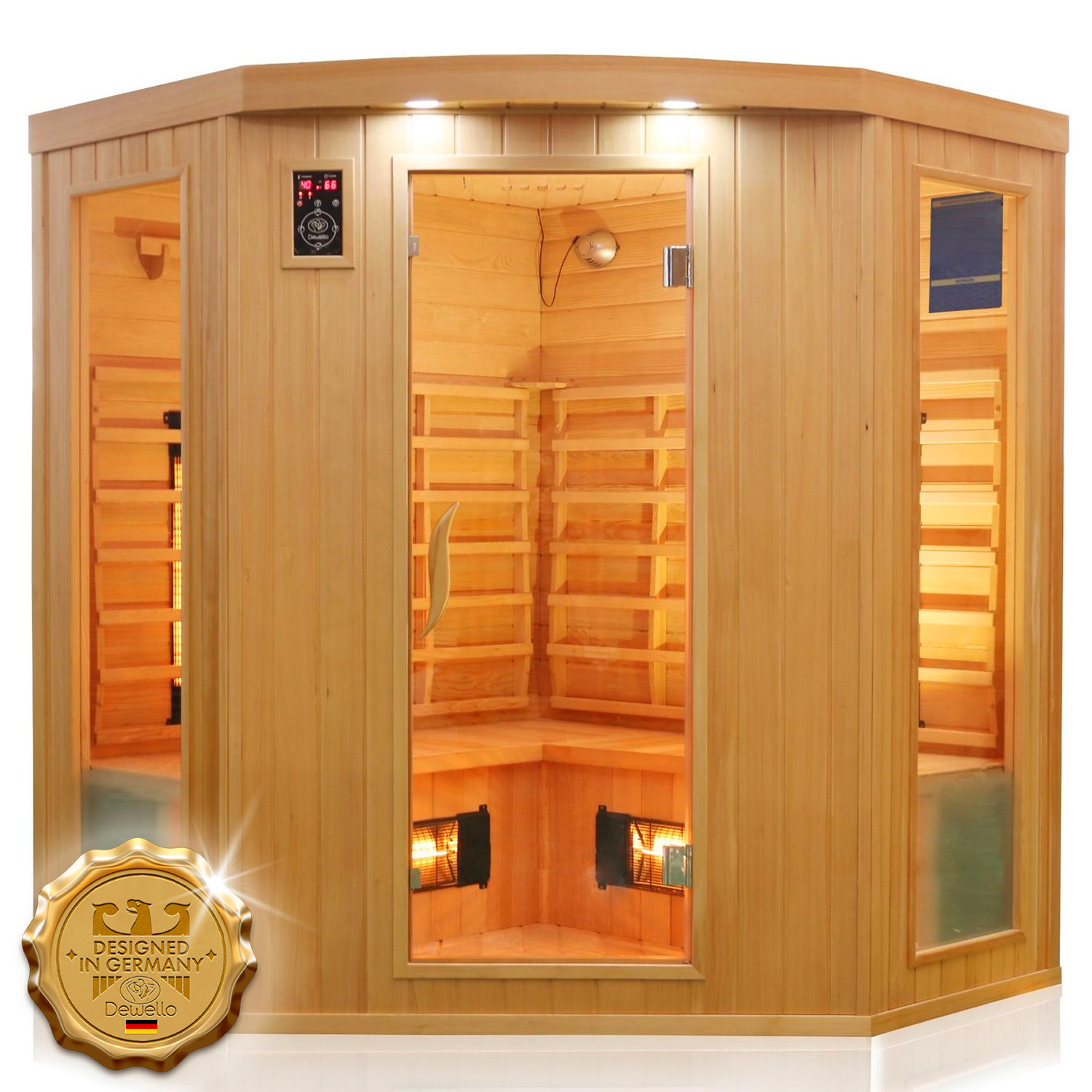 358 Infrarotkabine HALEY 160x160 VOLLSPEKTRUM 15