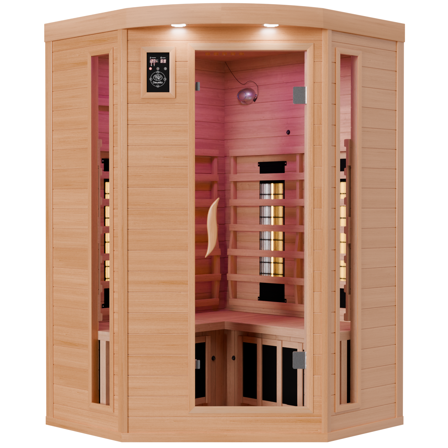 415 Infrarotkabine LAKEFIELD 3 120x120 Dual Therm 1