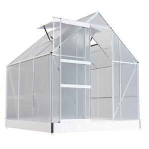 Gewächshaus CUNEO inkl. Fundament mit Dachfenster 190x190cm 4mm