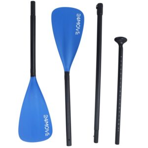 24MOVE® SUP Doppelpaddel für Paddleboards und Kajaks, blau