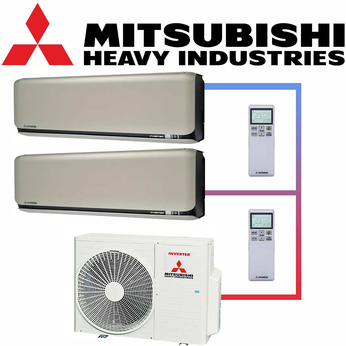 Mitsubishi Heavy Klimaanlage 2,5 kW & 3,5 kW Wandgerät SRK-ZSX-WFT... 1 Mitsubishi Heavy Klimaanlage 2,5 kW & 3,5 kW Wandgerät SRK-ZSX-WFT...