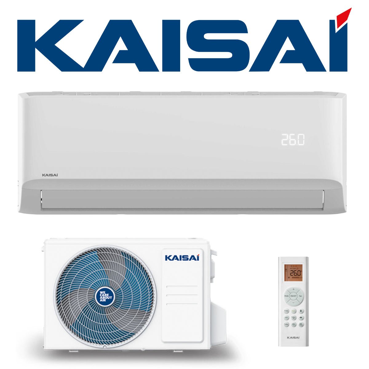 Kaisai CARE Singlesplit Set 5,3 kW | KWC-18CGI + KWC-18CGO"" 1 Kaisai CARE Singlesplit Set 5,3 kW | KWC-18CGI + KWC-18CGO""