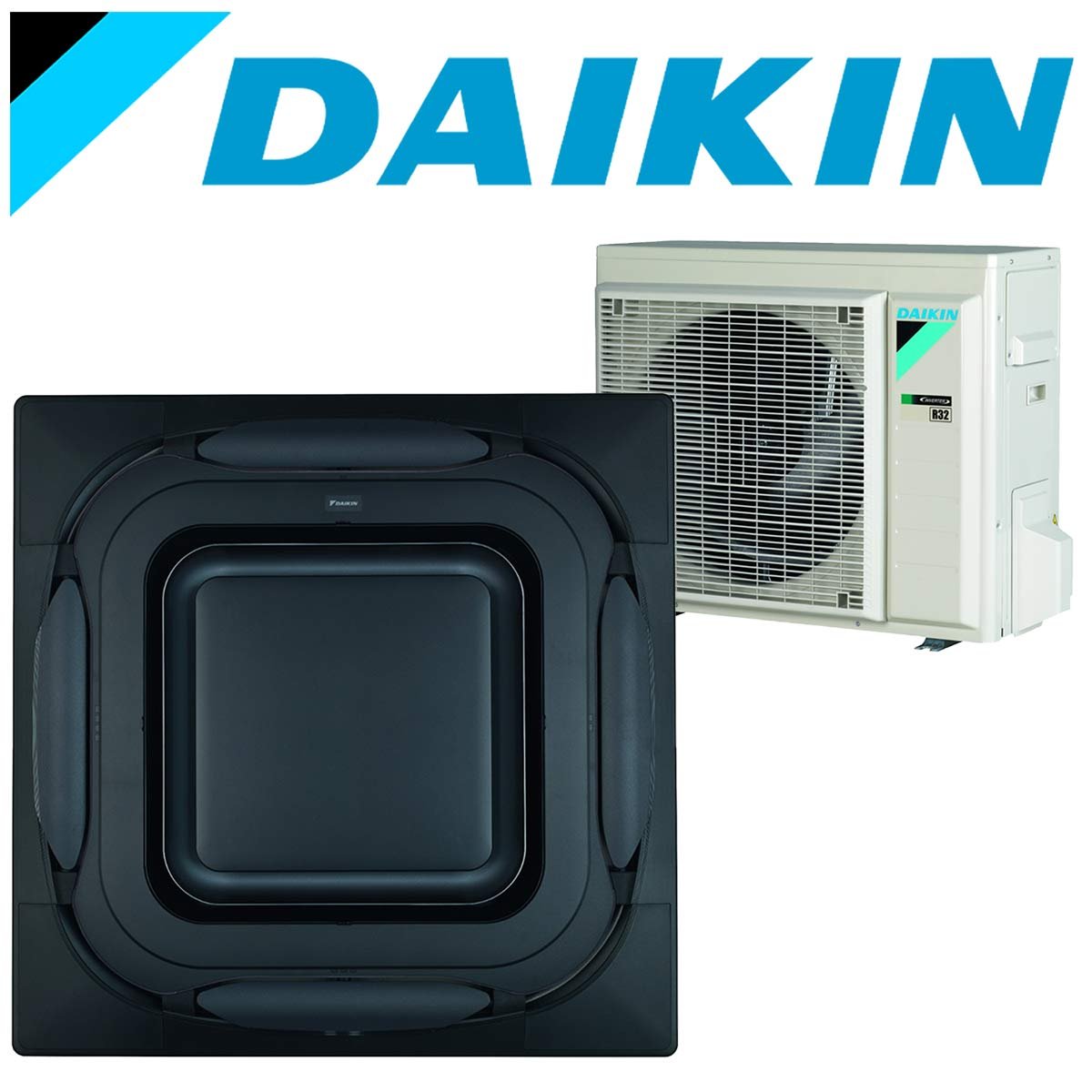 SET DAIKIN Roundflow FCAG 3,5 kW Deckenkassette + Design-Blende... 1 SET DAIKIN Roundflow FCAG 3,5 kW Deckenkassette + Design-Blende...