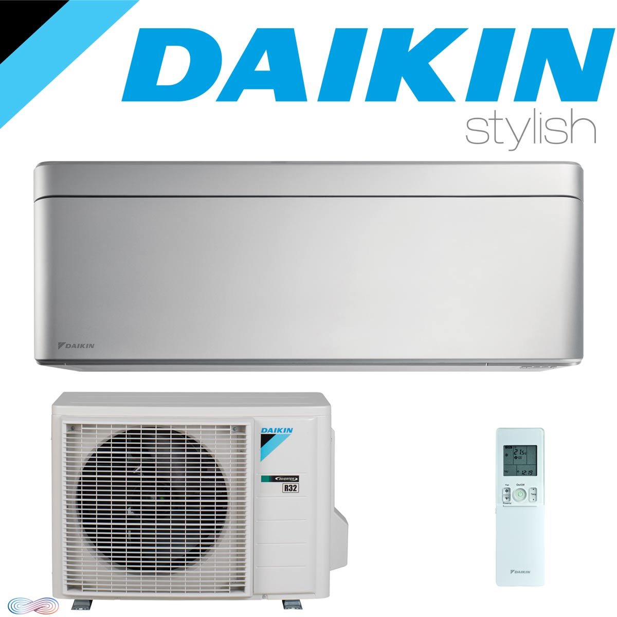 SET DAIKIN STYLISH Wandgerät Silber 4,2 kW"" 1 SET DAIKIN STYLISH Wandgerät Silber 4,2 kW""