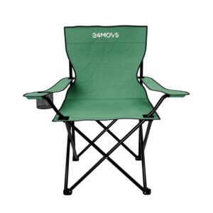 24MOVE® Campingstuhl Klappstuhl grün
