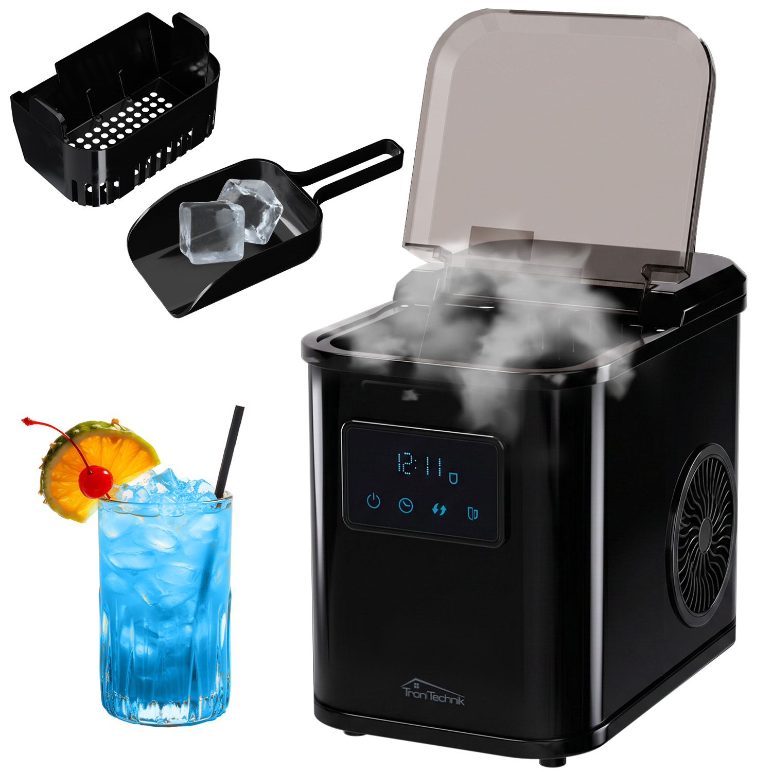 TroniTechnik Eiswürfelmaschine Ice Maker Eiswürfelbereiter Eiswürfel TT-EM 03 1 TroniTechnik Eiswürfelmaschine Ice Maker Eiswürfelbereiter Eiswürfel TT-EM 03