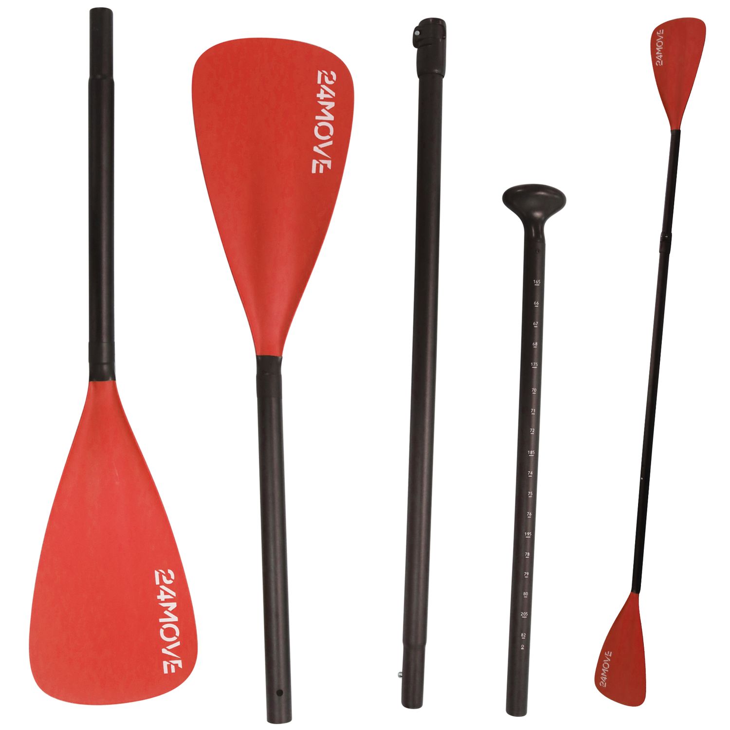 24MOVE® SUP Doppelpaddel für Paddleboards und Kajaks, rot 1 24MOVE® SUP Doppelpaddel für Paddleboards und Kajaks, rot