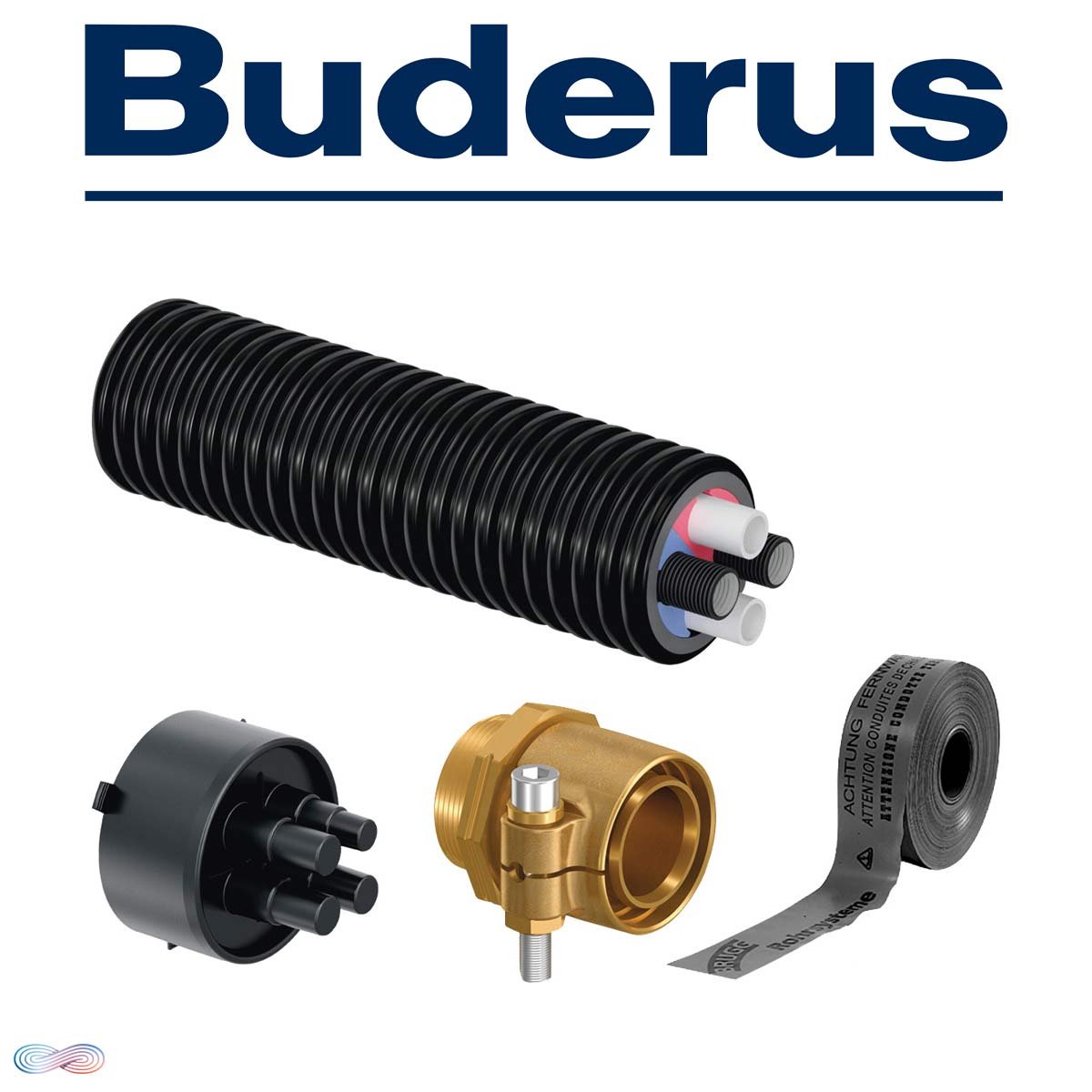 Buderus ECOFLEX Anschlußpaket WP 4xDN25 | 8 Meter"" 1 Buderus ECOFLEX Anschlußpaket WP 4xDN25 | 8 Meter""
