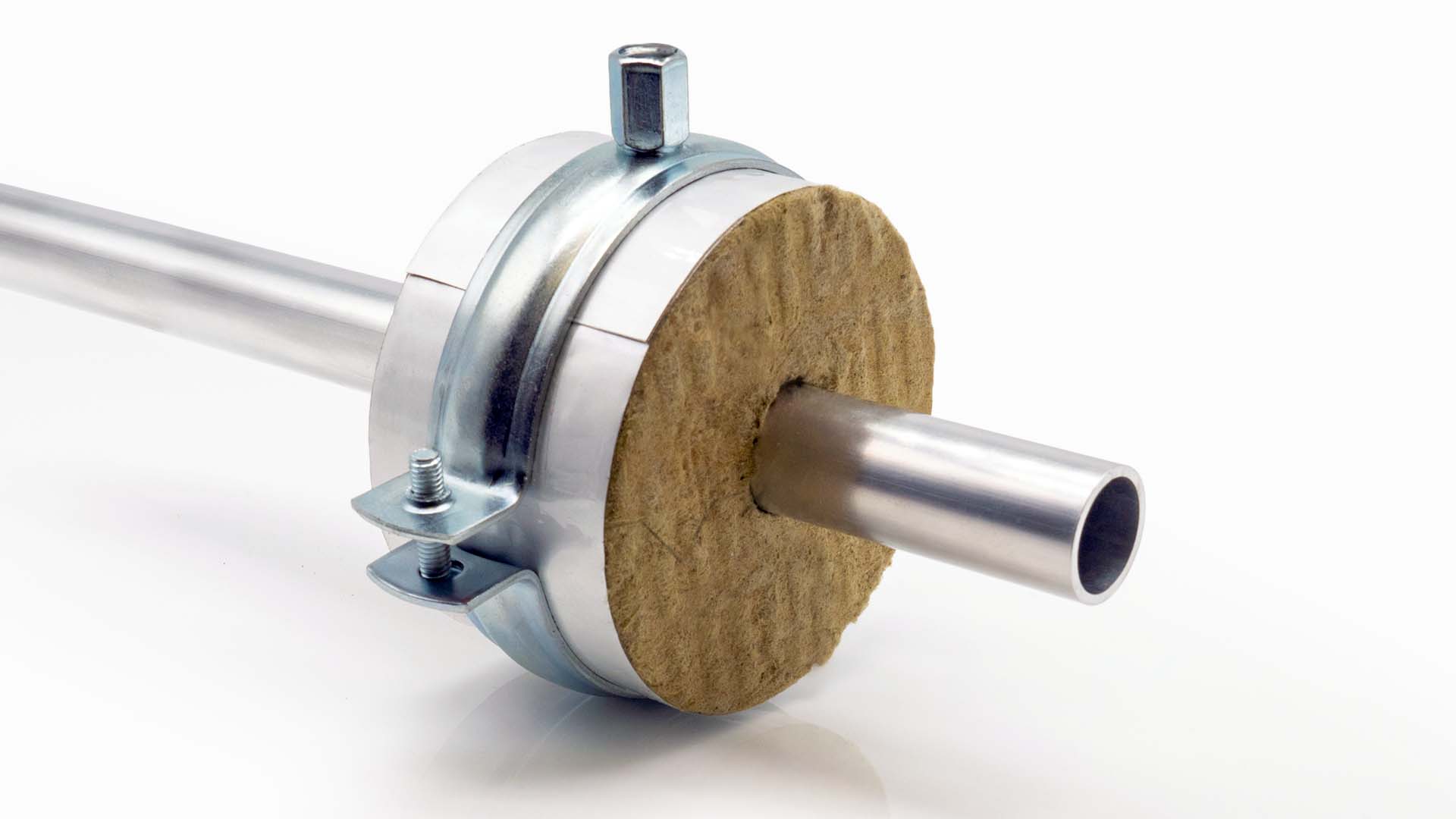 Isolierschelle Steinwolle gedämmter Rohrträger mit Rohrschelle | 35mm x 30mm Dämmstärke | WEKOFLEX | 50% GEG 1 Isolierschelle Steinwolle gedämmter Rohrträger mit Rohrschelle | 35mm x 30mm Dämmstärke | WEKOFLEX | 50% GEG