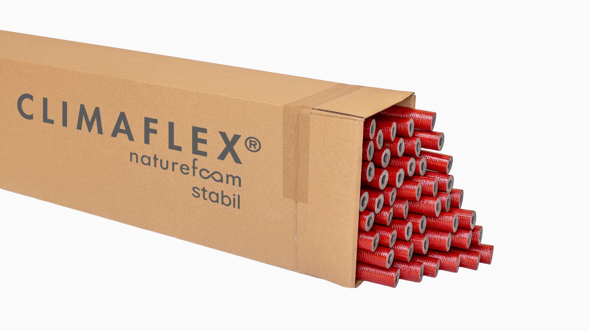Rohrisolierung PE 2m robuste rote Außenhaut | 35mm x 13mm Dämmstärke | NMC Climaflex Stabil | VPE Karton 1 Rohrisolierung PE 2m robuste rote Außenhaut | 35mm x 13mm Dämmstärke | NMC Climaflex Stabil | VPE Karton