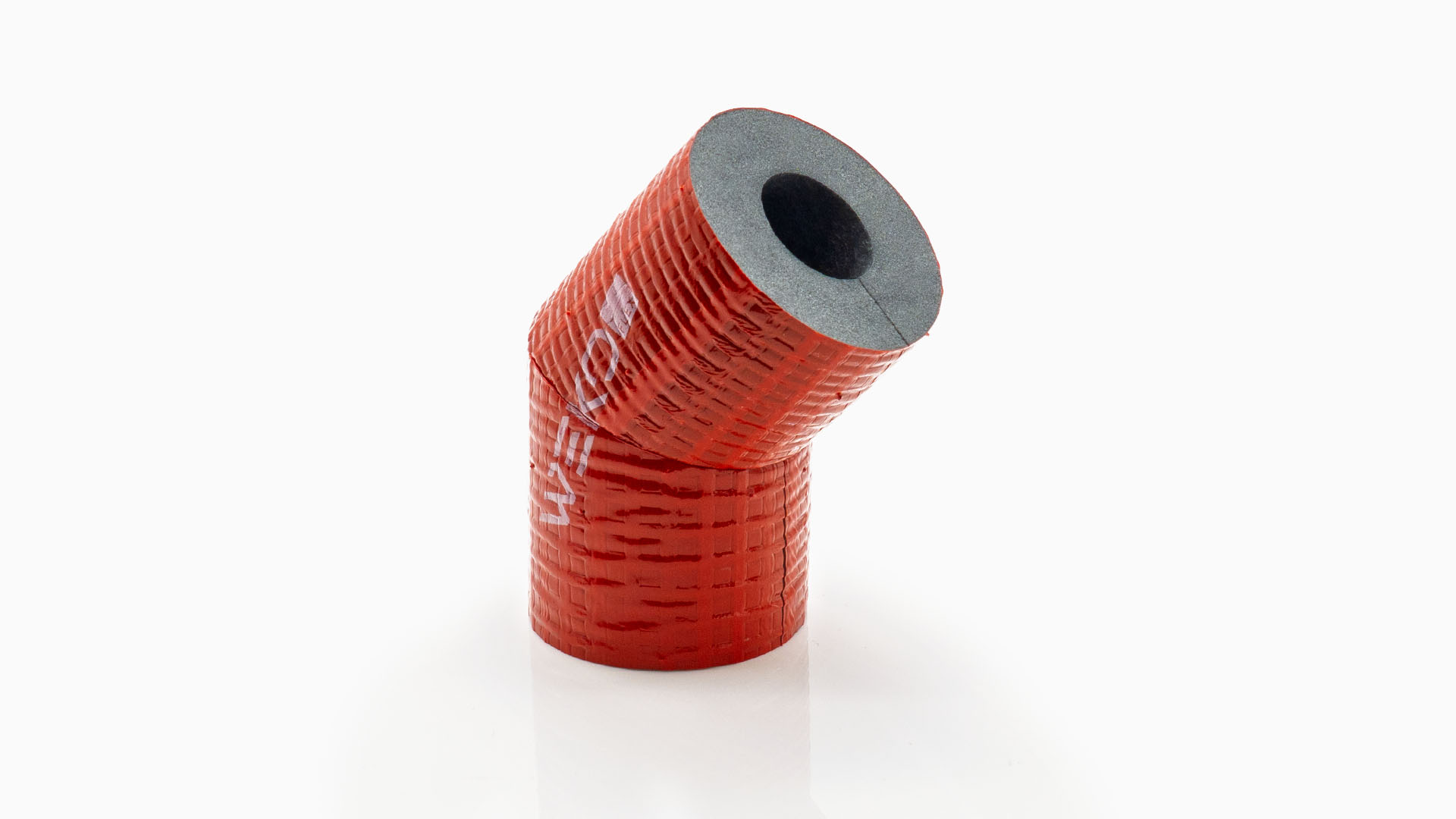 Rohrisolierung PE Bogen 45° robuste rote Außenhaut | 15mm x 25mm Dämmstärke | WEKOFLEX® für Heizung & Sanitär | 100% GEG 1 Rohrisolierung PE Bogen 45° robuste rote Außenhaut | 15mm x 25mm Dämmstärke | WEKOFLEX® für Heizung & Sanitär | 100% GEG