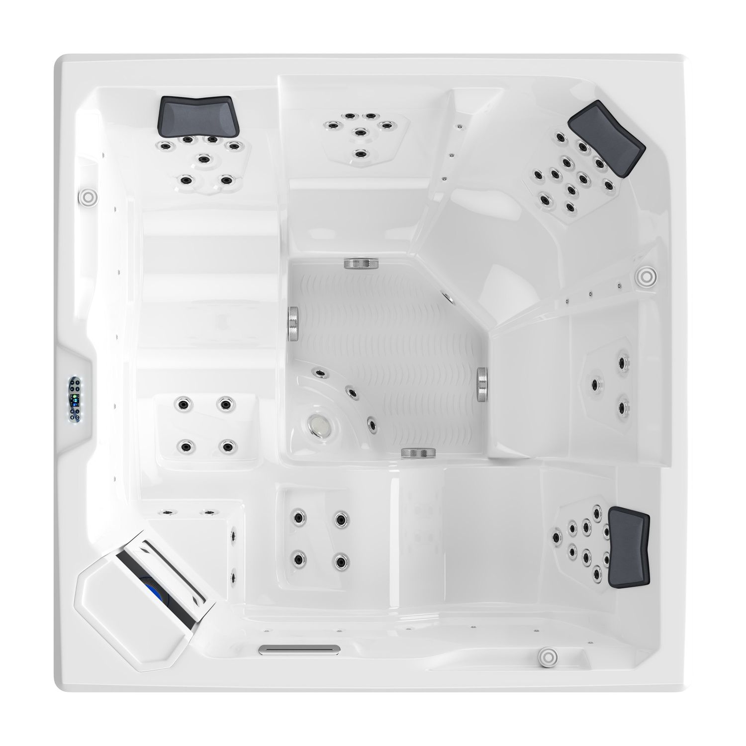 599 Outdoor Whirlpool PANAREA weiss 210x210 LED 13
