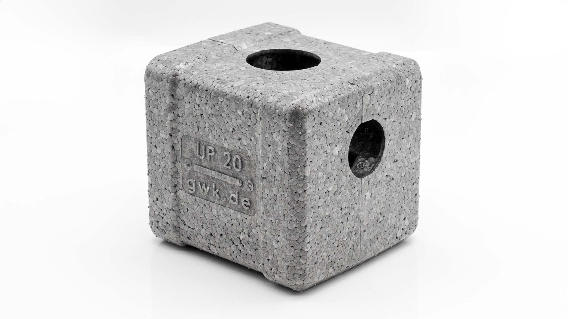 Rohrisolierung Dämmkappe für Unterputzventile | GWK Serie UP EPP-Box | DN15 - 1/2 Zoll 1 Rohrisolierung Dämmkappe für Unterputzventile | GWK Serie UP EPP-Box | DN15 - 1/2 Zoll