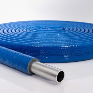 Rohrisolierung PE 10m mit Schutzhaut | 12/15mm x 6mm Dämmstärke | Blau