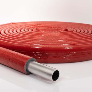 Rohrisolierung PE 10m mit Schutzhaut | 35mm x 6mm Dämmstärke | Rot