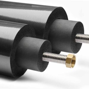 Anschlussset für wandnah aufgestellte Wärmepumpe | DN25 | 2 x 1m | Aeroline inox connect 200 | 200% GEG