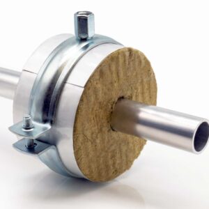Isolierschelle Steinwolle gedämmter Rohrträger mit Rohrschelle | 15mm x 20mm Dämmstärke | WEKOFLEX | 50% GEG