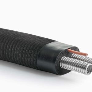 Isoliertes Edelstahlwellrohr Doppelrohrsystem für Solarkollektoren | DN16 | 50m | Aeroline inox pro 100 | 100% GEG