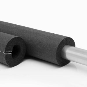 Rohrisolierung Kautschuk 2m selbstklebend Isolierschlauch | 28mm x 10mm Dämmstärke | Kaimann Kaiflex HT s2 | 50% GEG
