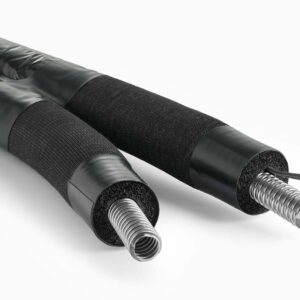 Teilbares Solar Edelstahl Wellrohrsystem isoliert mit PE-Folie ummantelt | DN20 | 25m | Aeroline inox eco combi