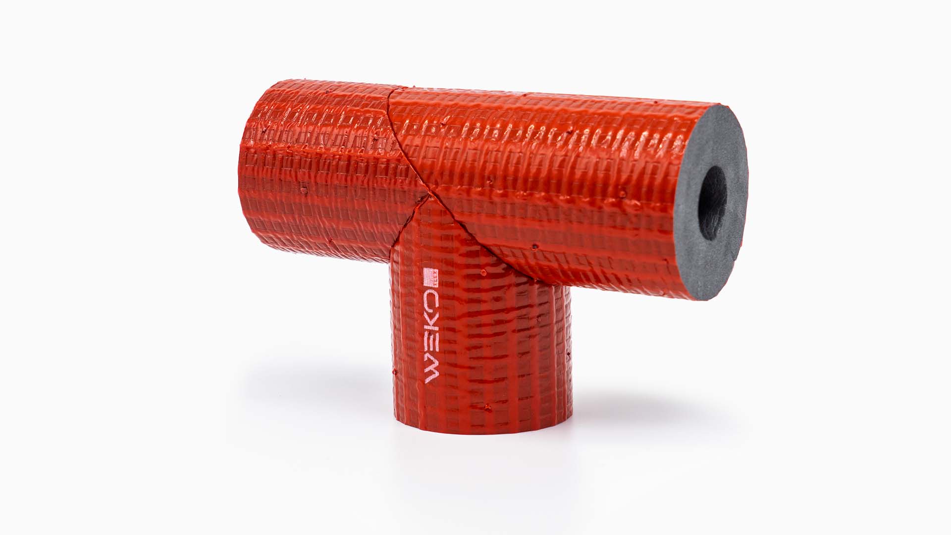 wekoflex pe stabil t stueck rot 25mm