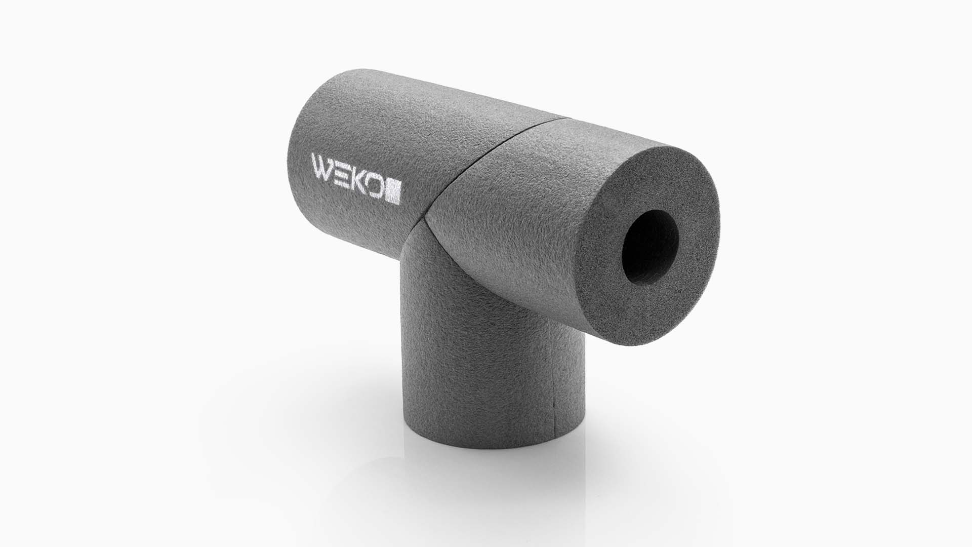 wekoflex pe t stueck grau 22mm