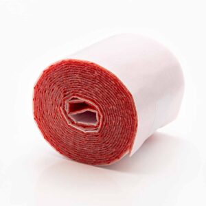Wickelstreifen / Wickelband PE selbstklebend mit roter Schutzhaut | 2mm Dämmstärke | 70mm x 3,6m | 1 Rolle