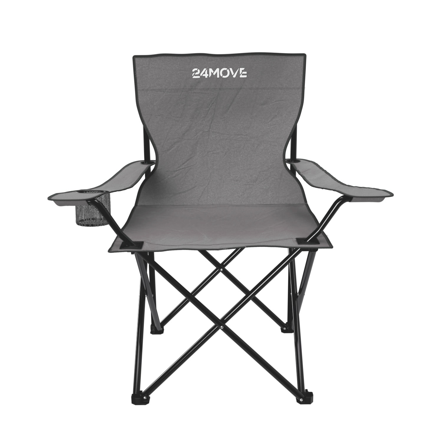 24MOVE® Campingstuhl Klappstuhl grau 1 24MOVE® Campingstuhl Klappstuhl grau