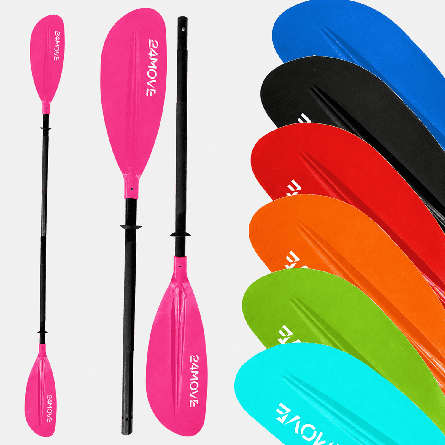 24MOVE® SUP Doppelpaddel LAGO für Paddleboards und Kajaks, Stechpaddel für Stand-Up Board pink 1 24MOVE® SUP Doppelpaddel LAGO für Paddleboards und Kajaks, Stechpaddel für Stand-Up Board pink