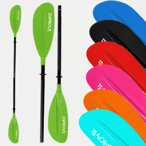24MOVE® SUP Doppelpaddel LAGO für Paddleboards und Kajaks, Stechpaddel für Stand-Up Board grün