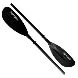 24MOVE® SUP Doppelpaddel LAGO für Paddleboards und Kajaks, Stechpaddel für Stand-Up Board schwarz
