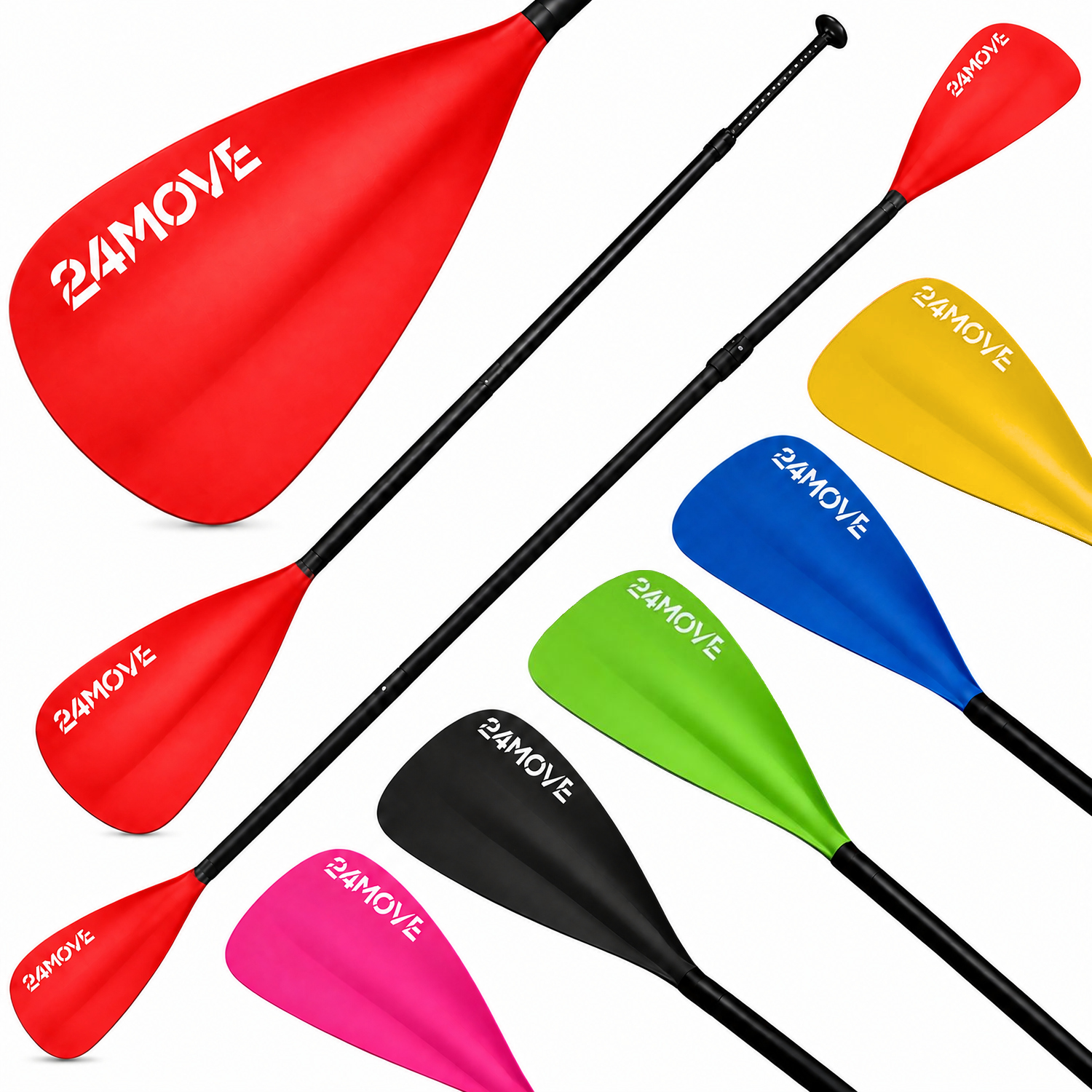 24MOVE® SUP Doppelpaddel AZUR für Paddleboards und Kajaks, rot 1 24MOVE® SUP Doppelpaddel AZUR für Paddleboards und Kajaks, rot