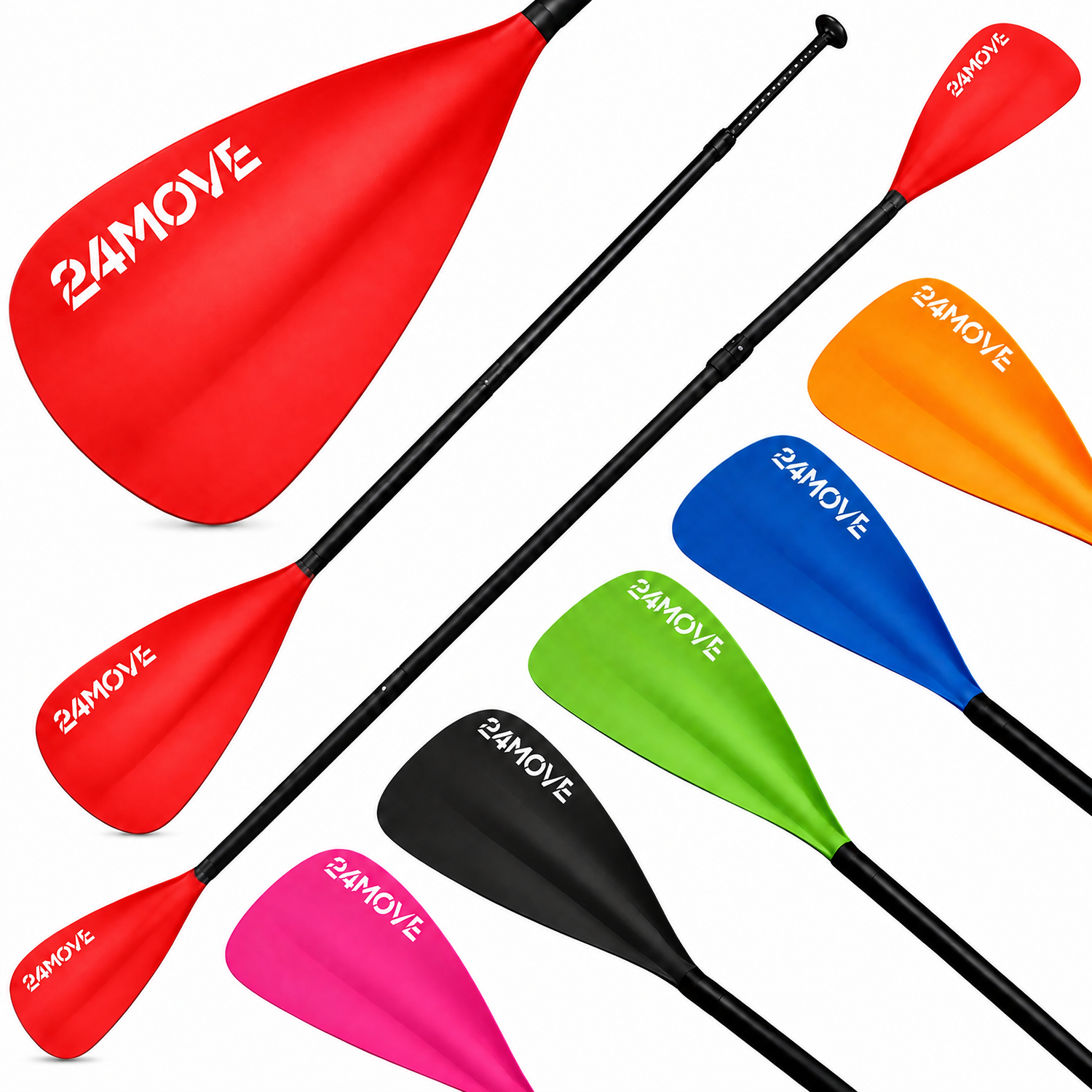 24MOVE® SUP Doppelpaddel AZUR für Paddleboards und Kajaks, rot 1 24MOVE® SUP Doppelpaddel AZUR für Paddleboards und Kajaks, rot