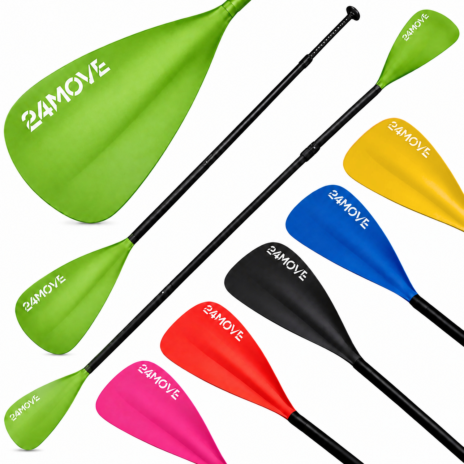 24MOVE® SUP Doppelpaddel AZUR für Paddleboards und Kajaks, grün 1 24MOVE® SUP Doppelpaddel AZUR für Paddleboards und Kajaks, grün