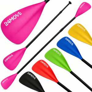 24MOVE® SUP Doppelpaddel AZUR für Paddleboards und Kajaks, pink