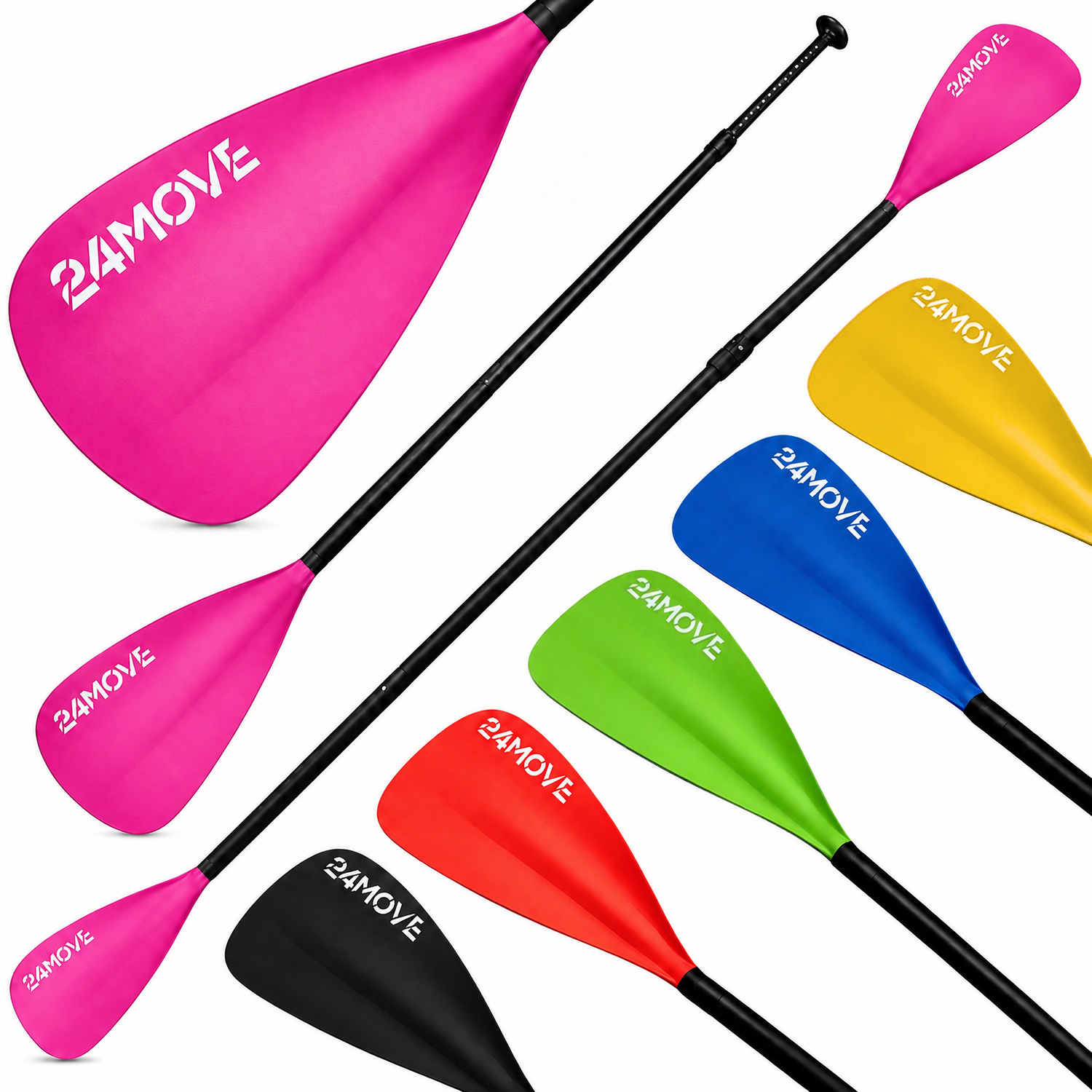 24MOVE® SUP Doppelpaddel AZUR für Paddleboards und Kajaks, pink 1 24MOVE® SUP Doppelpaddel AZUR für Paddleboards und Kajaks, pink