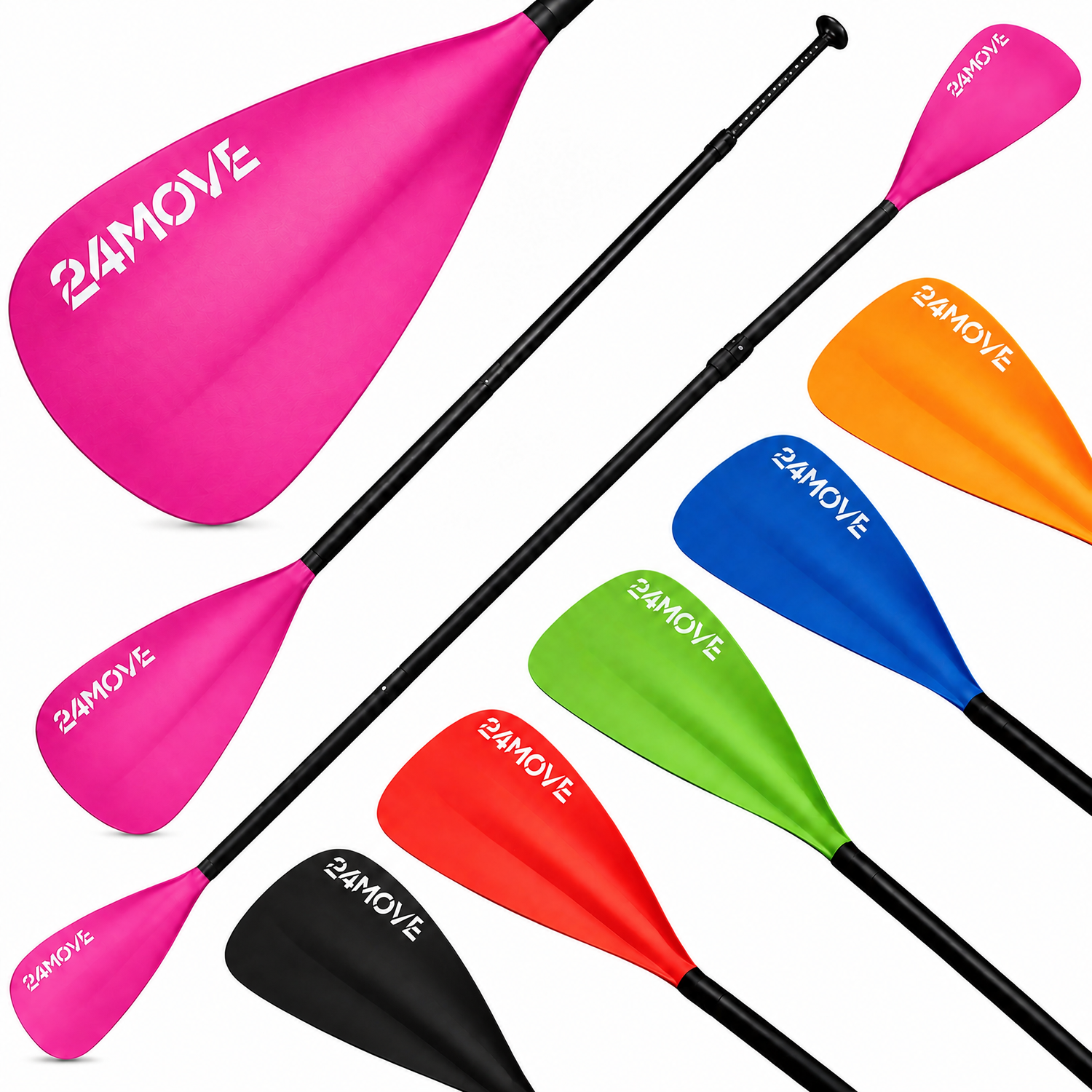 24MOVE® SUP Doppelpaddel AZUR für Paddleboards und Kajaks, pink 1 24MOVE® SUP Doppelpaddel AZUR für Paddleboards und Kajaks, pink