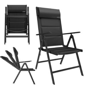 GARMIO® Gartenstuhl Balkonstuhl FLORENZ schwarz