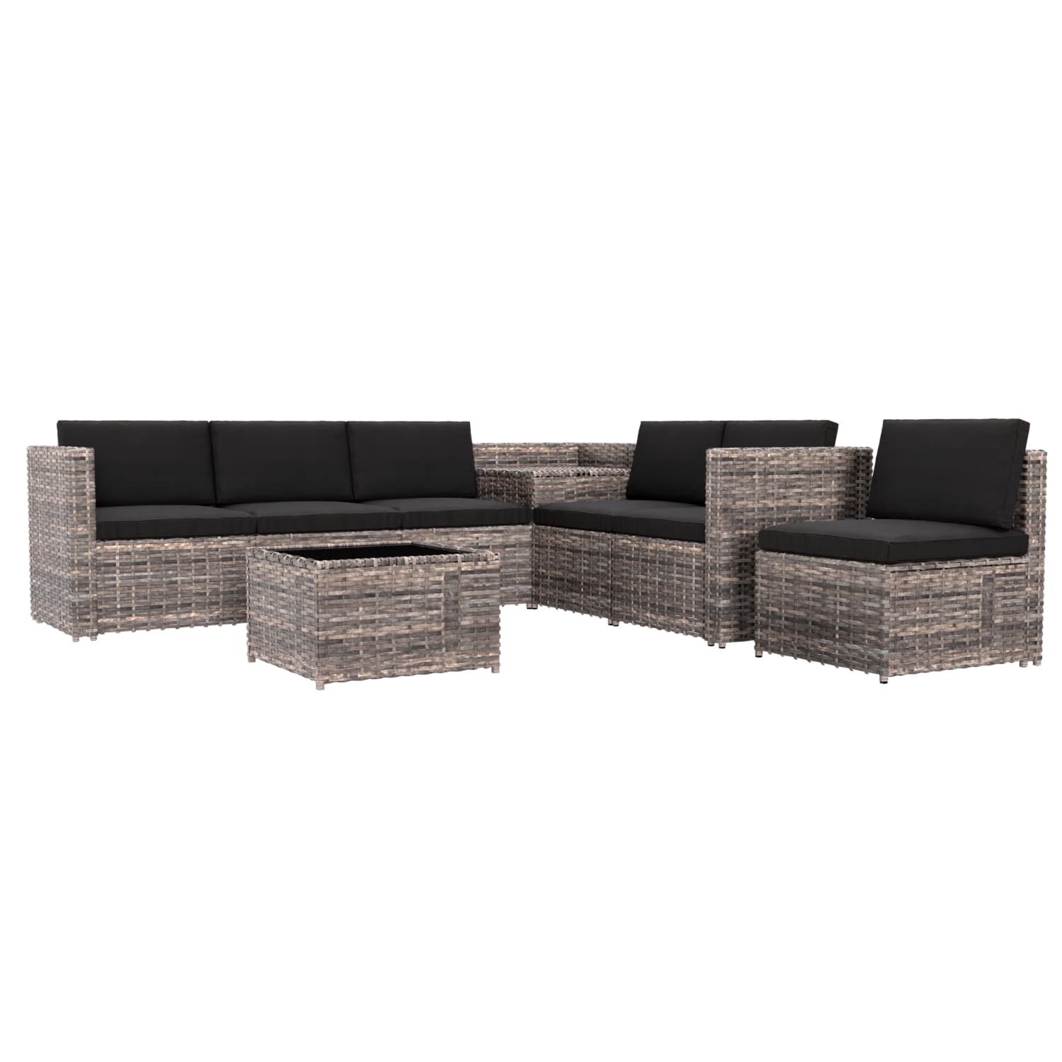 959 GARMIO Rattan Sitzgruppe TURIN 8 teilig 8