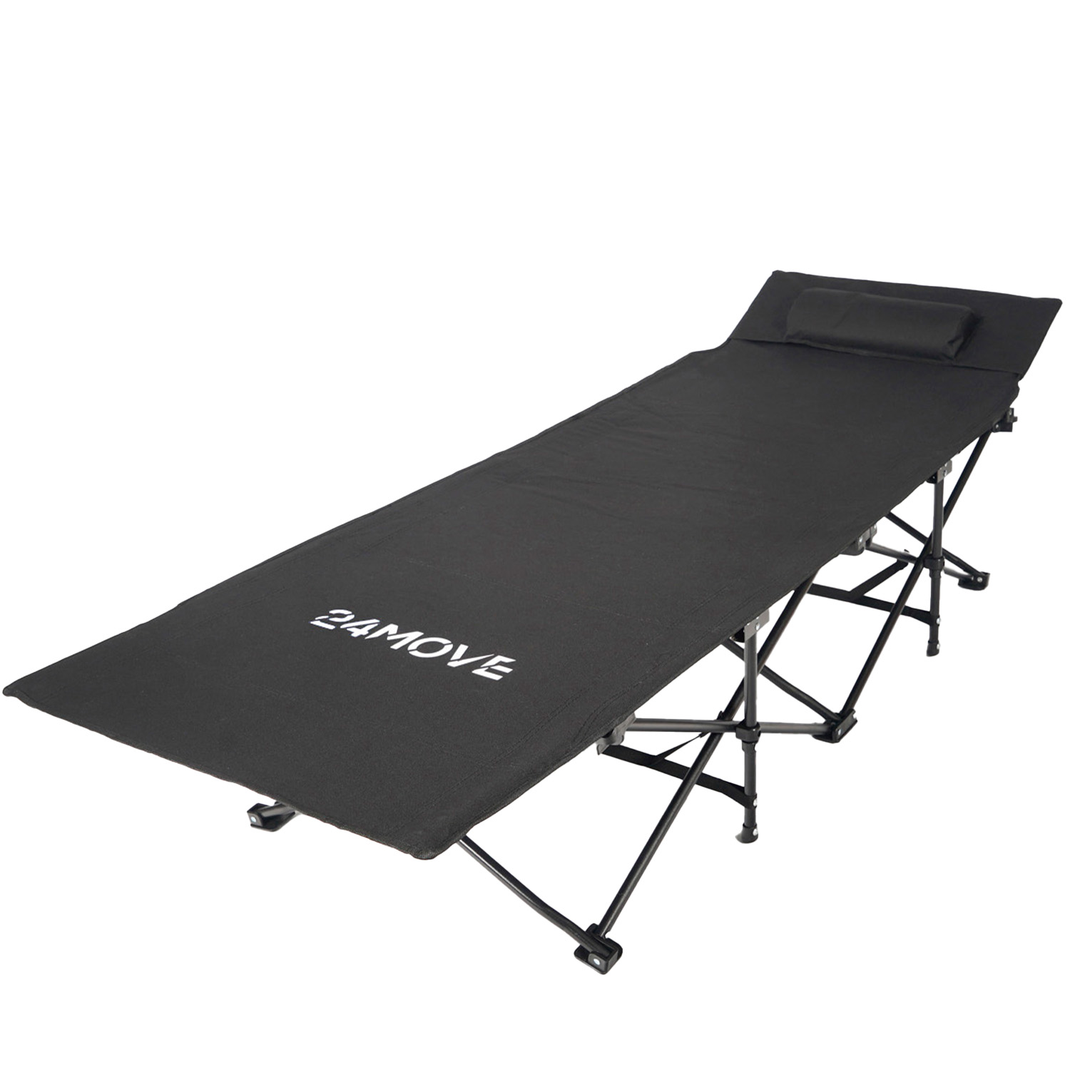 24MOVE® Feldbett Campingbett Klappbett Campingliege klappbar BORBA schwarz 1 24MOVE® Feldbett Campingbett Klappbett Campingliege klappbar BORBA schwarz