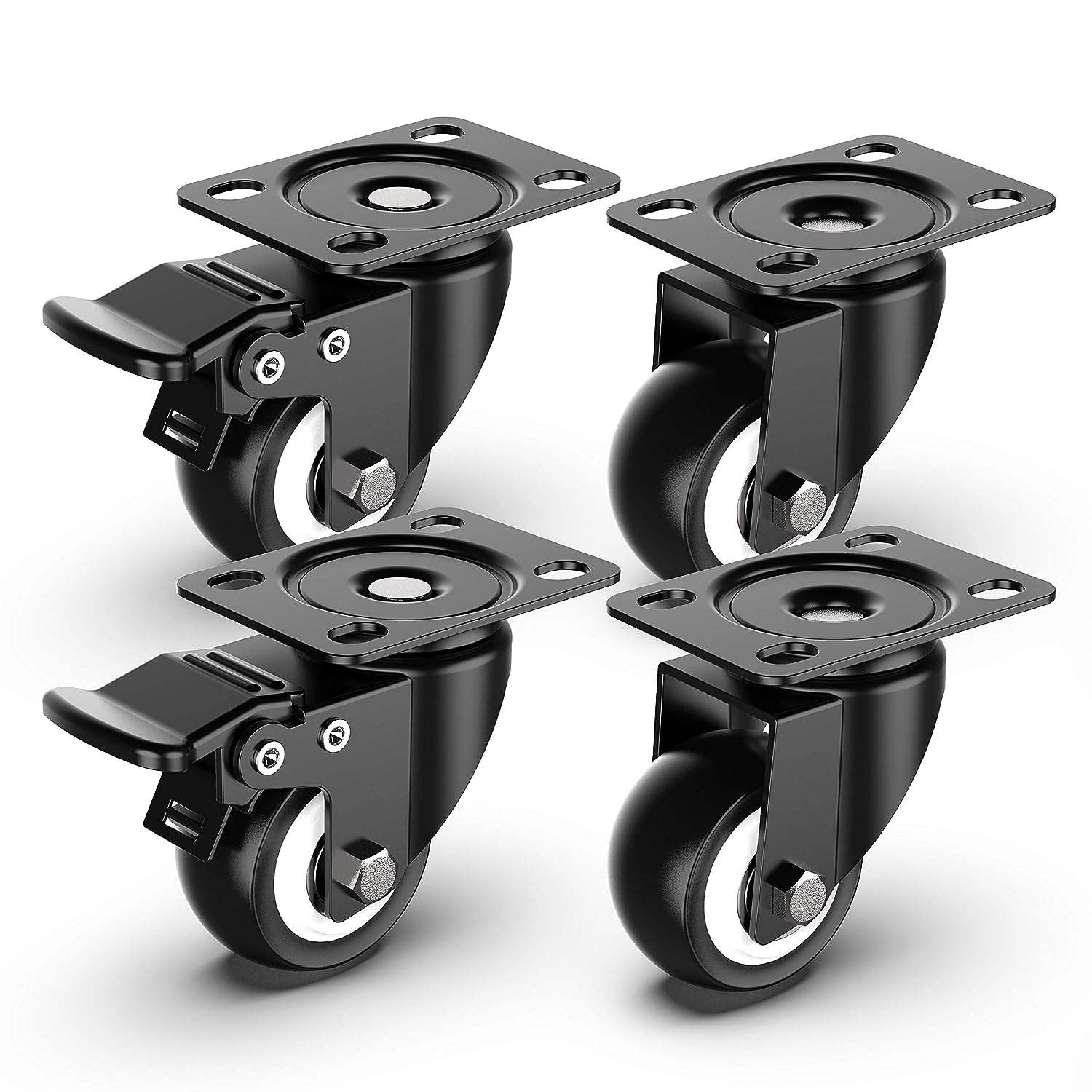 TroniTechnik Lenkrollen Schwerlastrollen mit Bremsen 50mm (4er SET) 320 kg Tragkraft 1 TroniTechnik Lenkrollen Schwerlastrollen mit Bremsen 50mm (4er SET) 320 kg Tragkraft