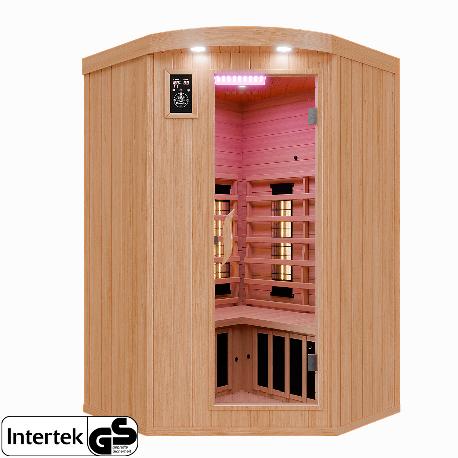 Infrarotkabine LAKEFIELD 2 120x120 Dual-Therm 1 Infrarotkabine LAKEFIELD 2 120x120 Dual-Therm