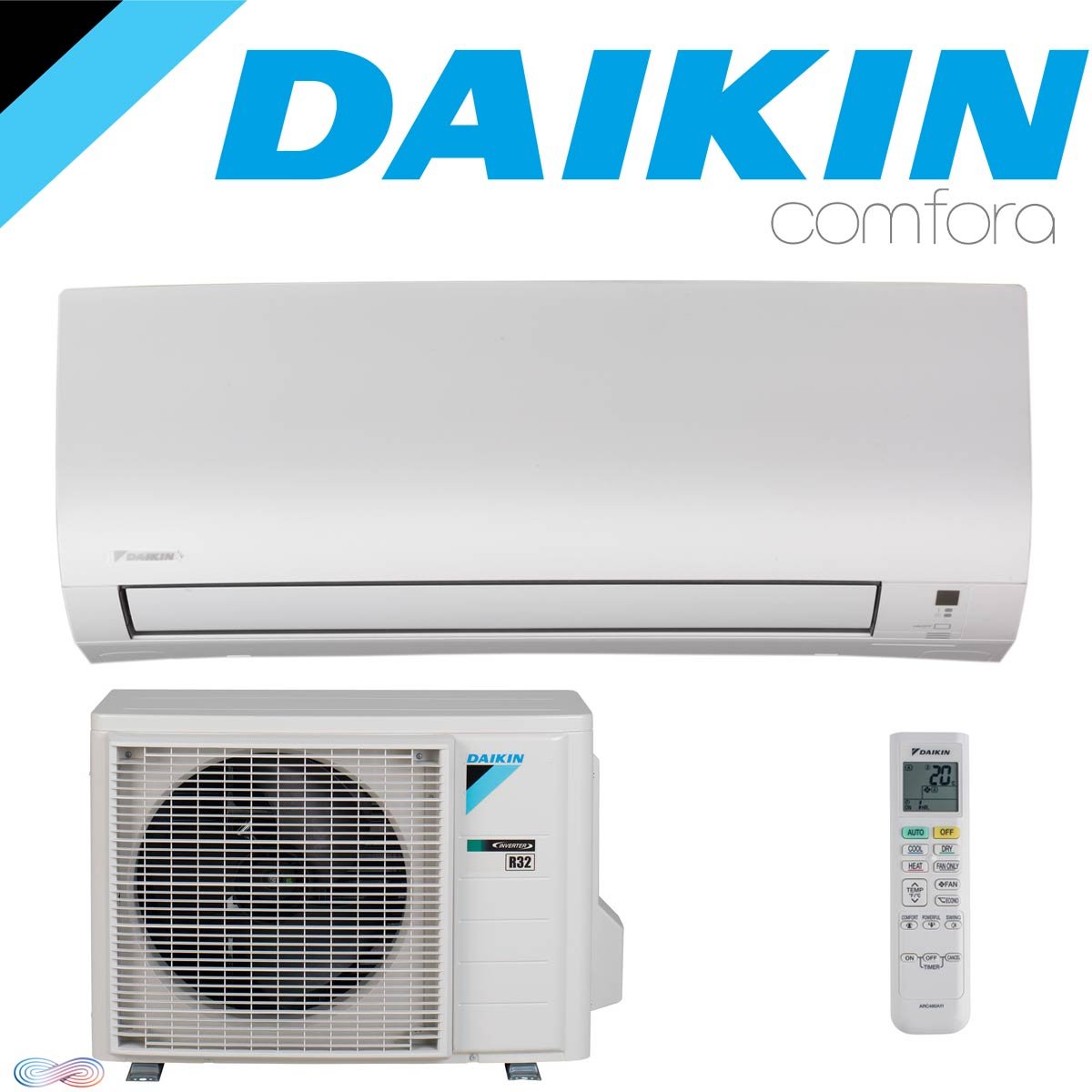 DAIKIN COMFORA Klimaanlage SET Wandgerät mit Außeneinheit 2,0 kW"" 1 DAIKIN COMFORA Klimaanlage SET Wandgerät mit Außeneinheit 2,0 kW""