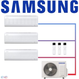 Samsung Wind-Free Standard Set 3× 2,5 kW Wandgerät + 5,2 kW...